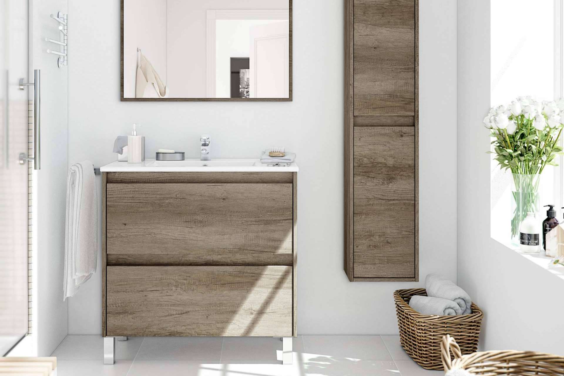 Top Mueble dispone de un catálogo que está en sintonía con las últimas tendencias de mobiliario para baños