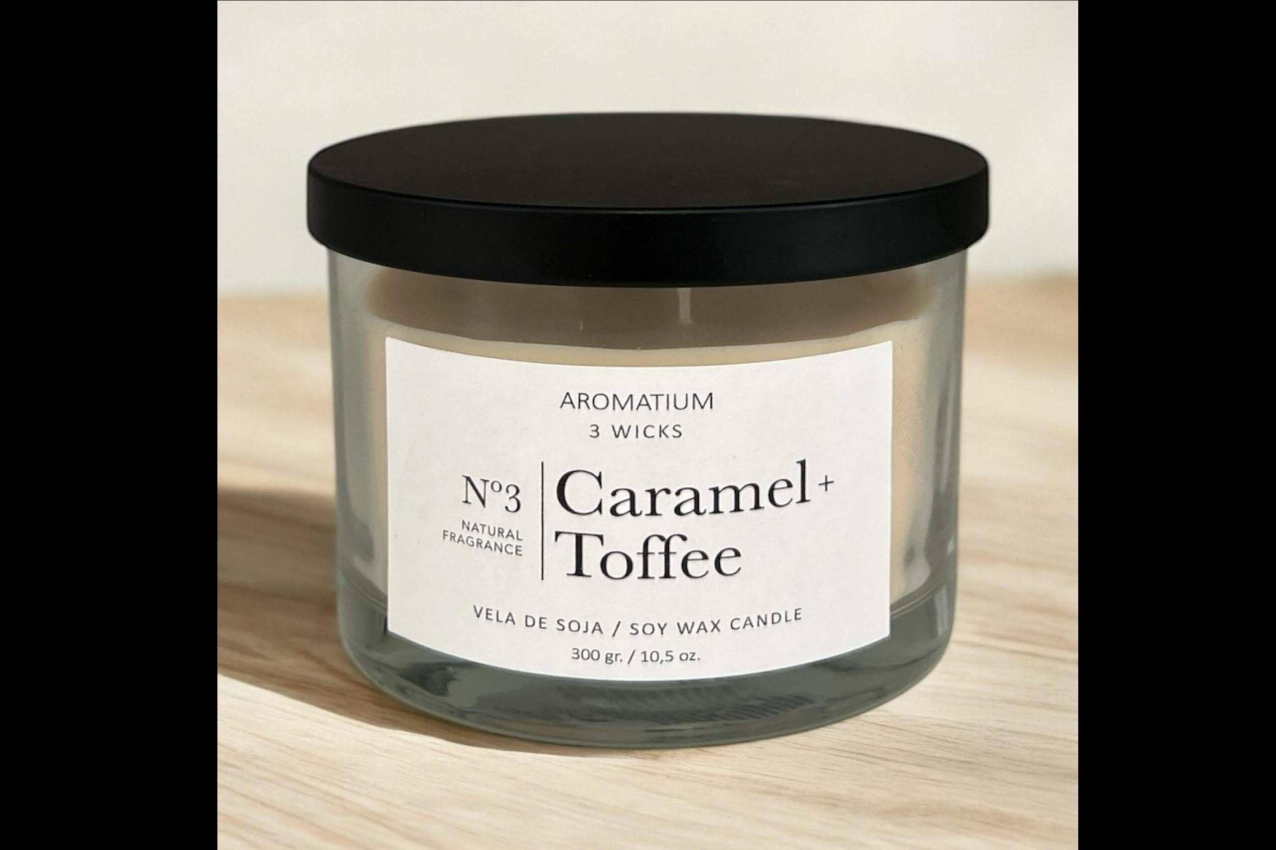 La Boutique de las Velas presenta su vela de soja Aromatium Caramelo+Toffee para ambientar las fiestas