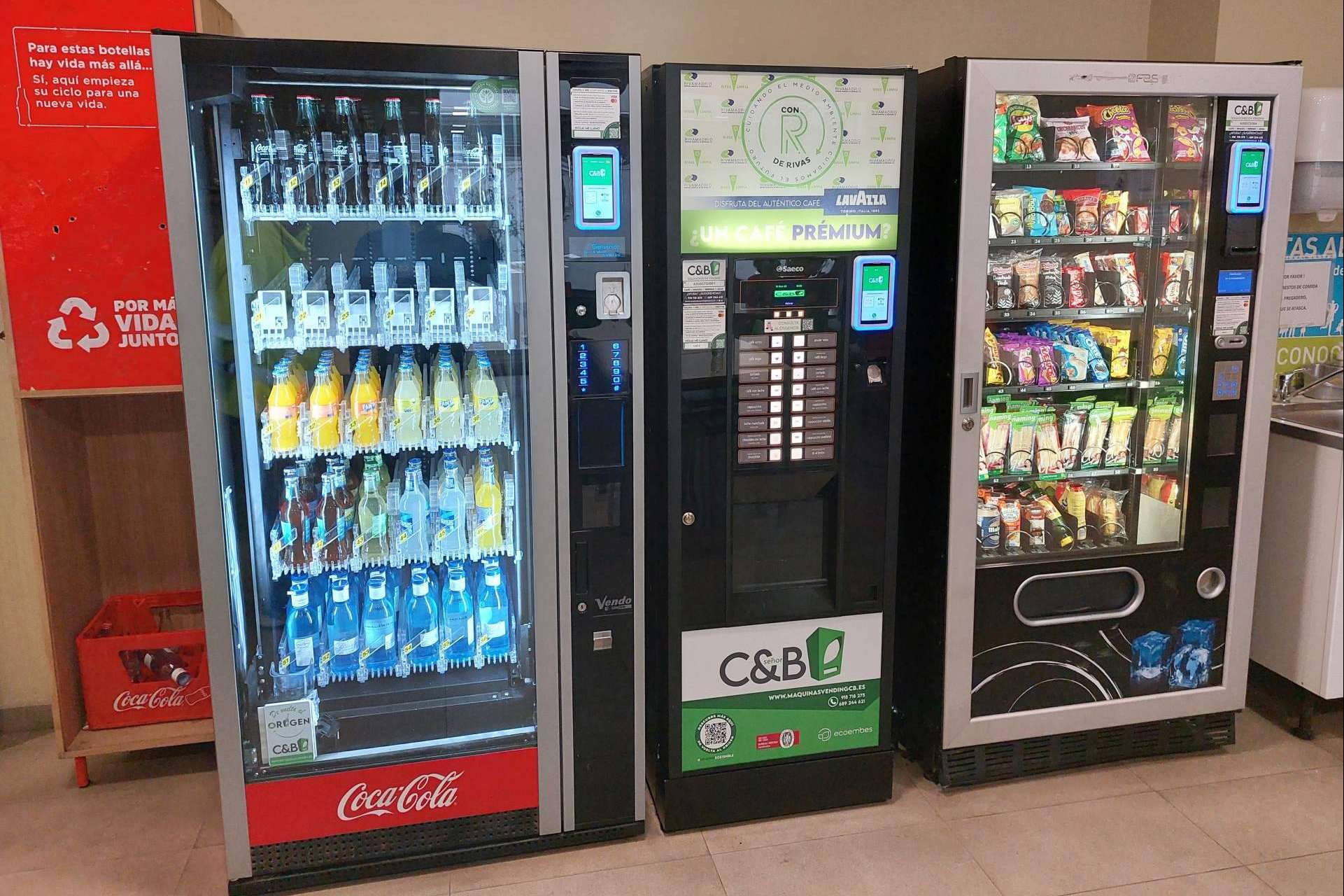 Máquinas expendedoras personalizadas; la clave del vending empresarial en Madrid con C&B Señor