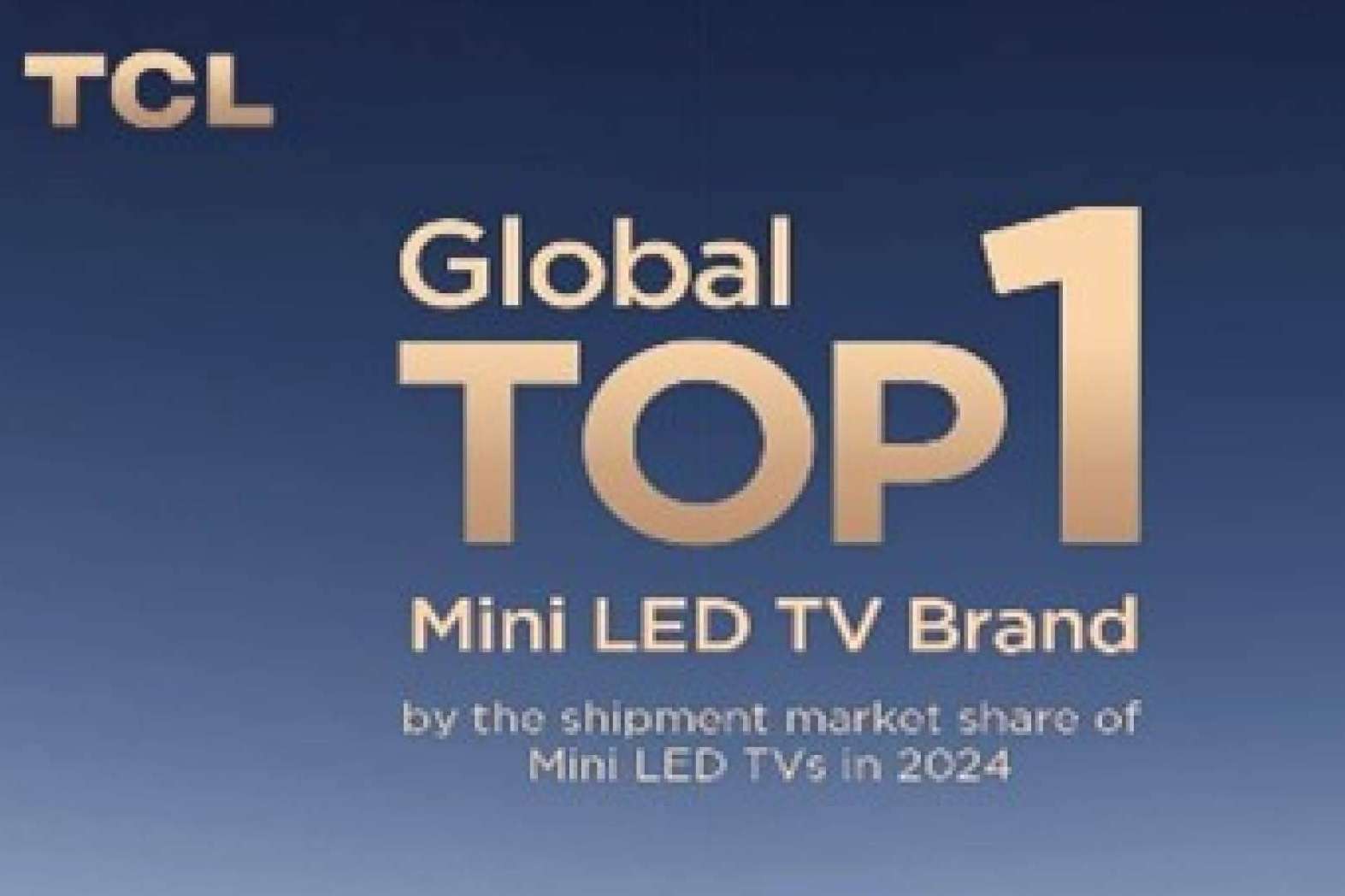 TCL logra el triple top 1 en envíos globales de televisores en categorías clave
