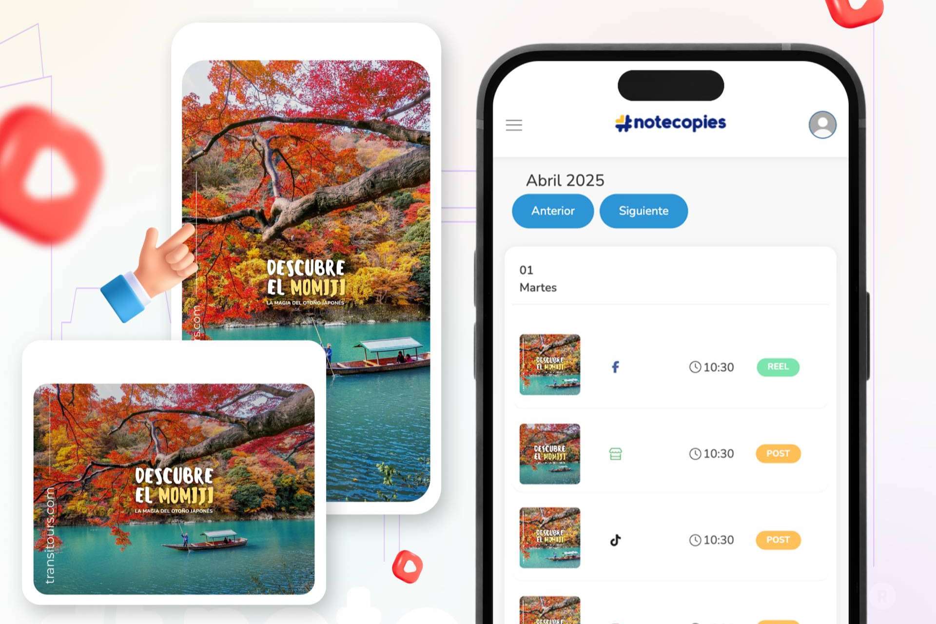 Transformar las campañas con la app de Notecopies; Resultados claros y medibles