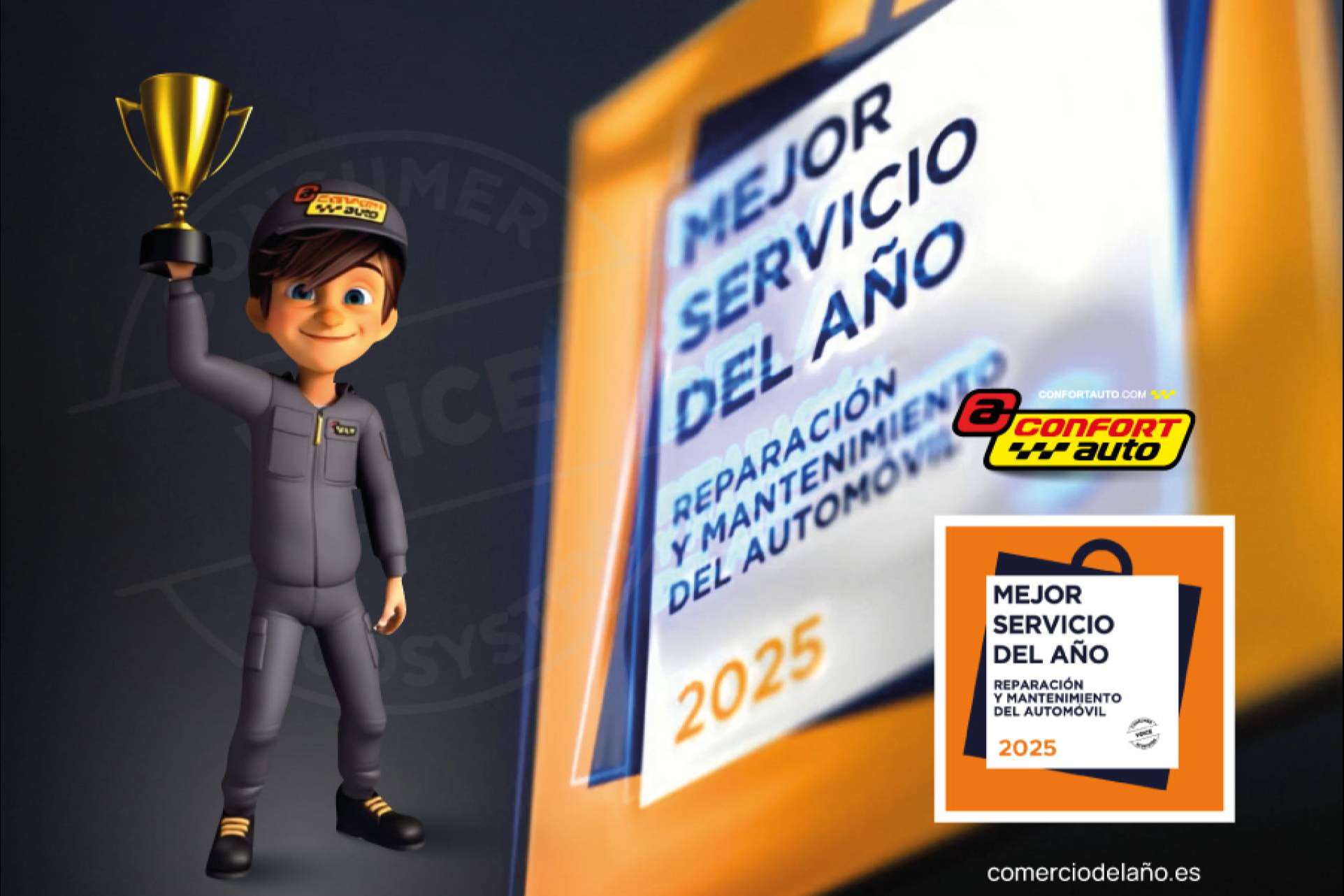 Confortauto, premiado de nuevo como 'Mejor Servicio del Año' por su red de talleres mecánicos