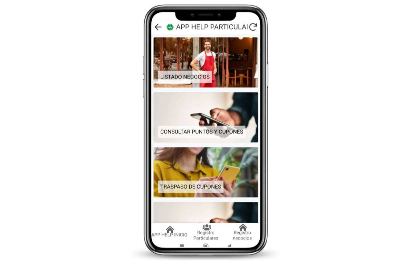 APP HELP potencia a particulares, empresas y negocios adheridos con presencia directa en redes sociales