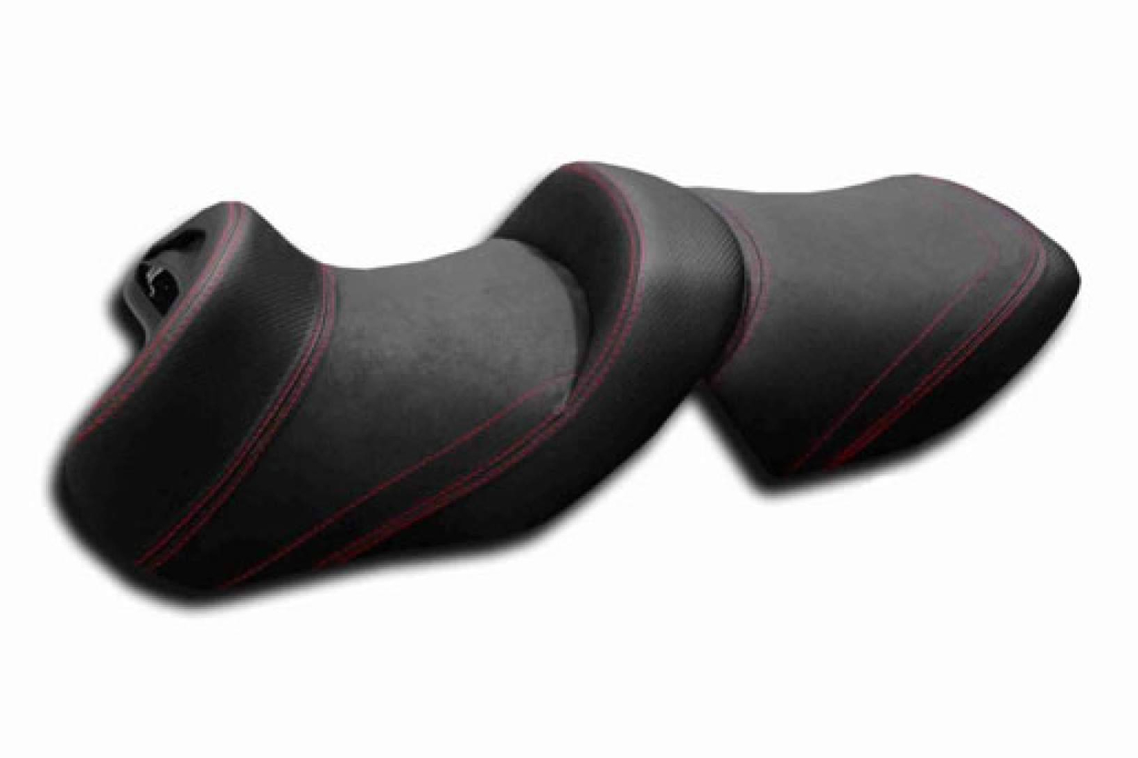 JM FUNDAS presenta su pack confort; funda de asiento para moto personalizada con soporte lumbar y espumado extra