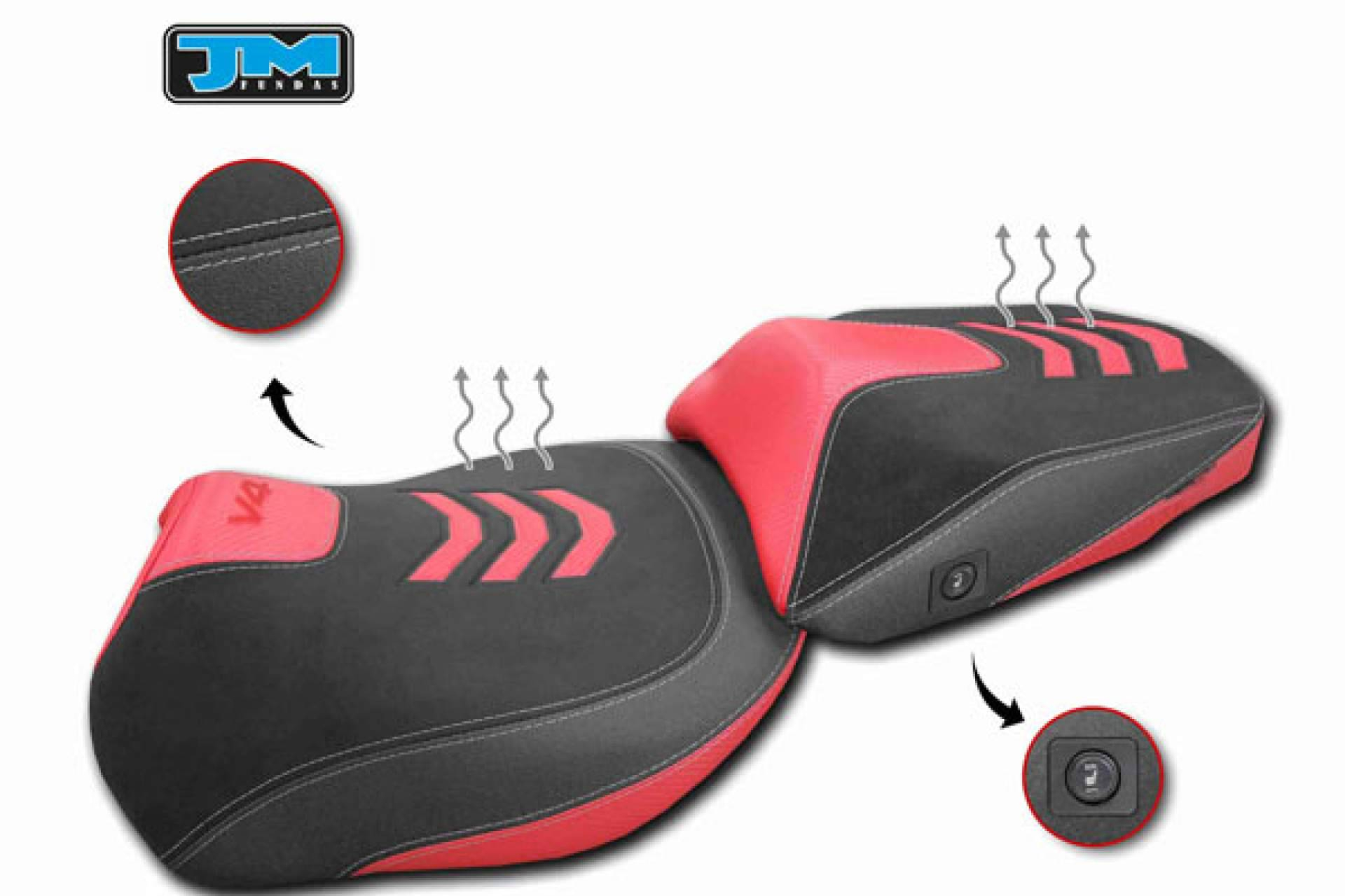 Tecnología aplicada a los asientos de moto, soluciones calefactables para rutas exigentes