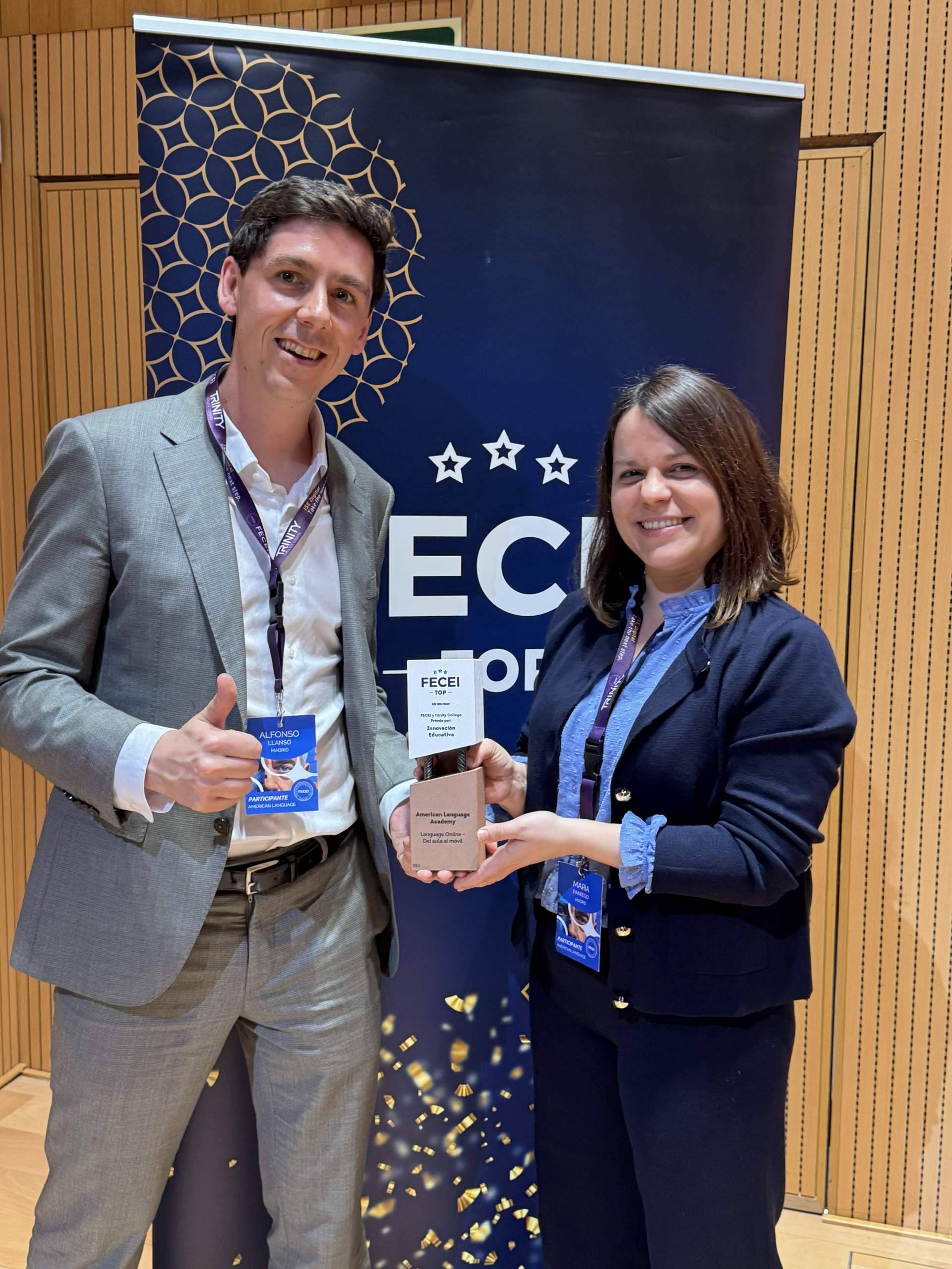 American Language Academy, reconocida con el Premio a la Innovación Educativa por Trinity College London y FECEI