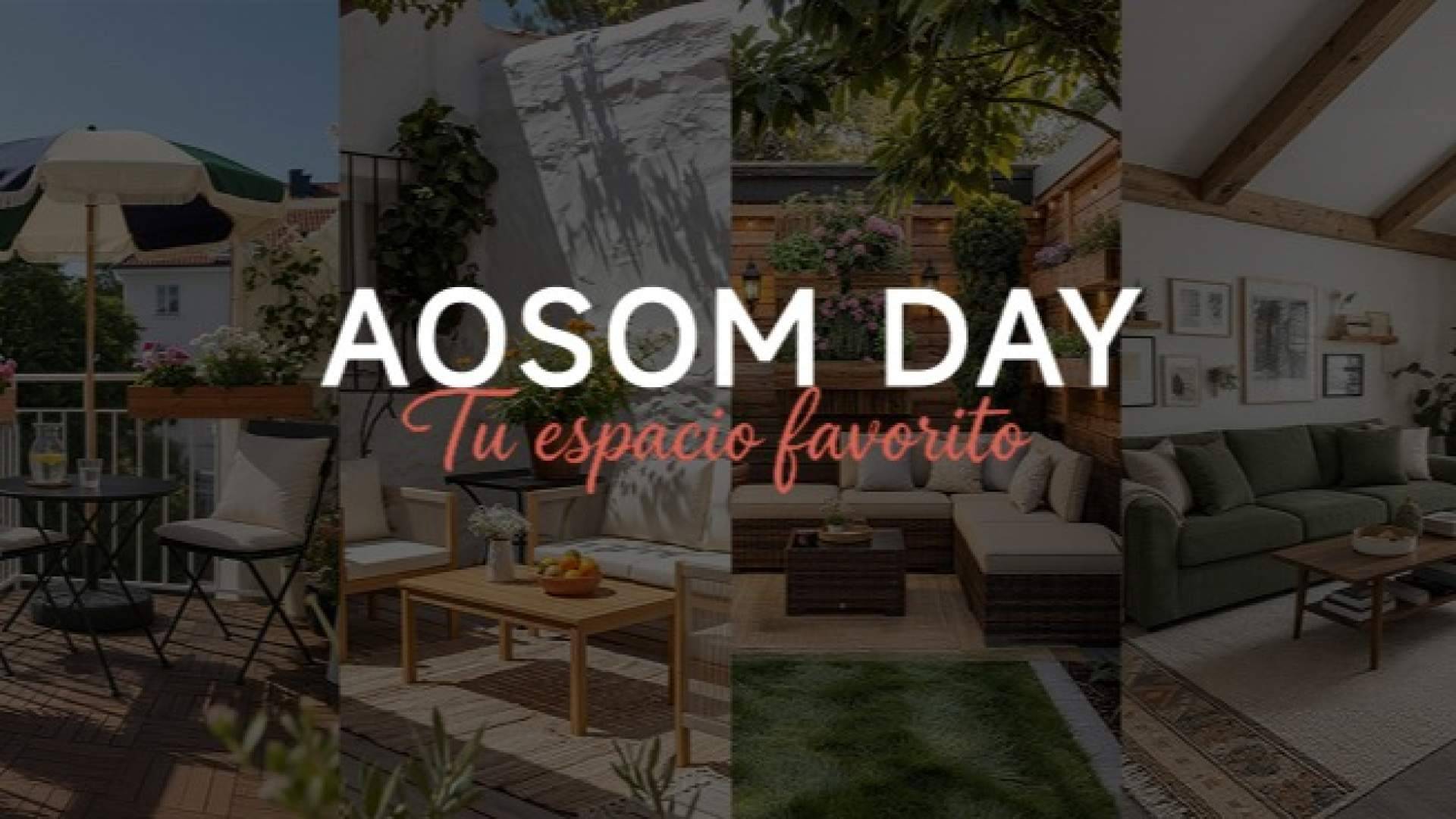 Aosom celebra 'Aosom Day; Tu espacio favorito' con promociones especiales y sorteos exclusivos